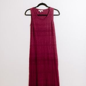 Sheer Sweater Maxi Dress